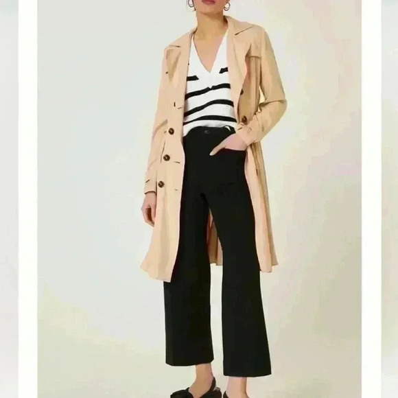 Anthropologie Pants - The Colette Cropped Wide-leg Pants Linen edition size 27